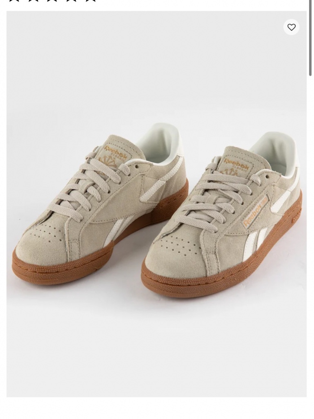 REEBOK Club C Grounds UK Womens Shoes beige and white Reebok Size 6